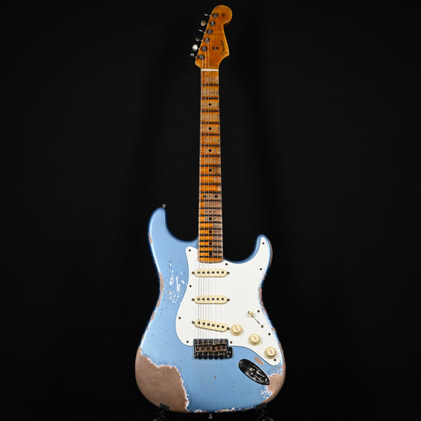 Fender Custom Shop Limited Edition Red Hot Stratocaster Super Heavy Relic- Super Faded Aged Lake Placid Blue 2024 (CZ583223)