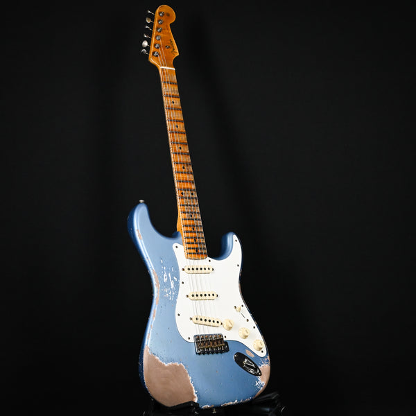 Fender Custom Shop Limited Edition Red Hot Stratocaster Super Heavy Relic- Super Faded Aged Lake Placid Blue 2024 (CZ583223)