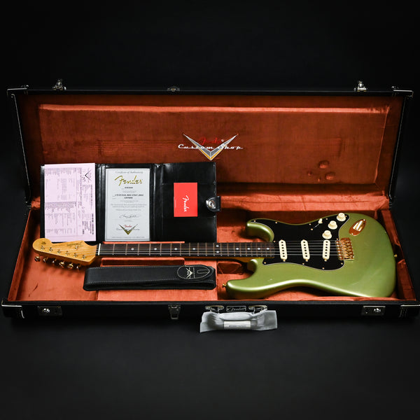 Fender Custom Shop Limited-Edition '65 Dual-Mag Strat Journeyman Relic- Aged Sage Green Metallic (CZ570850)