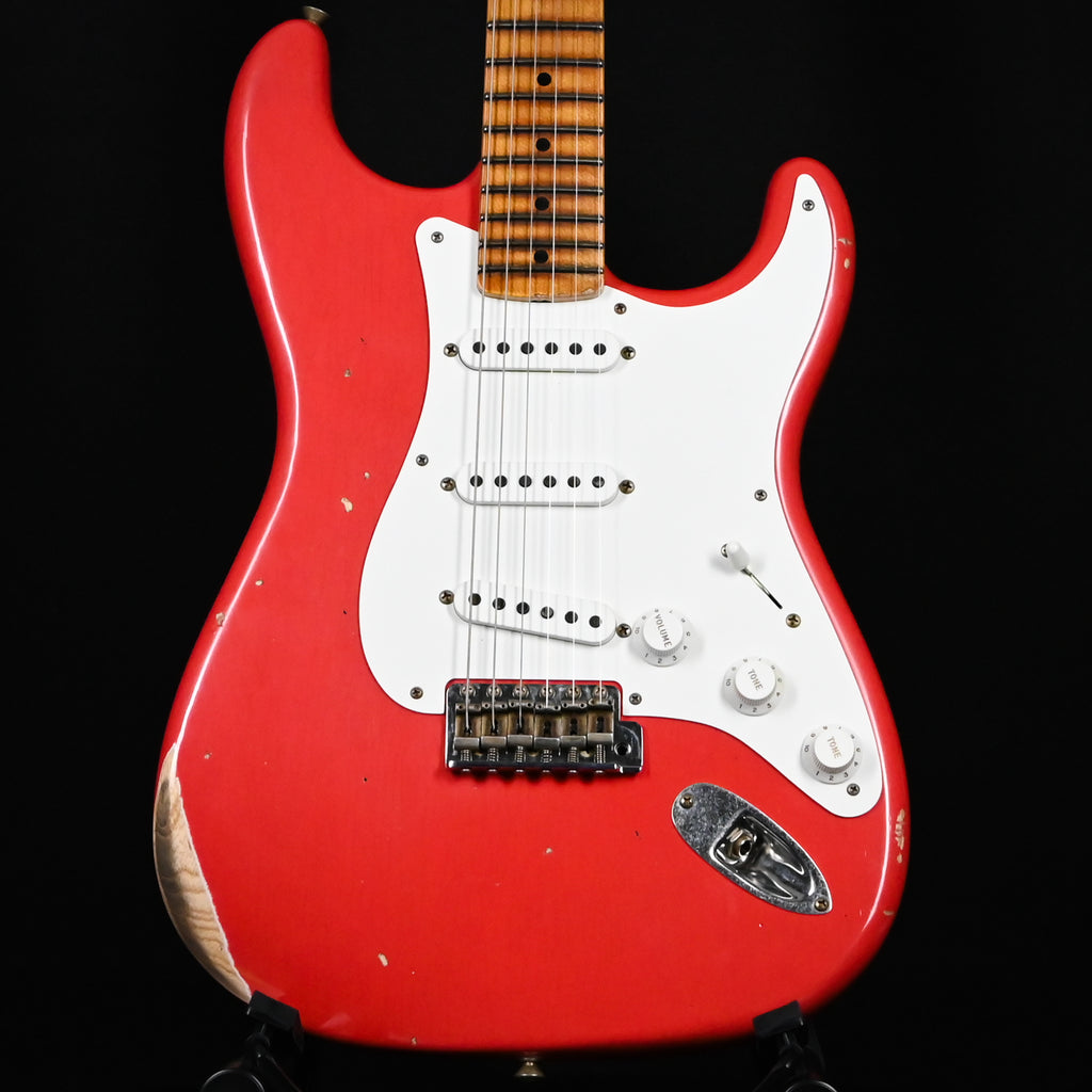 Fender Custom Shop Special Edition 1958 Compound Radius Stratocaster Relic- Aged Fiesta Red (CZ589621)