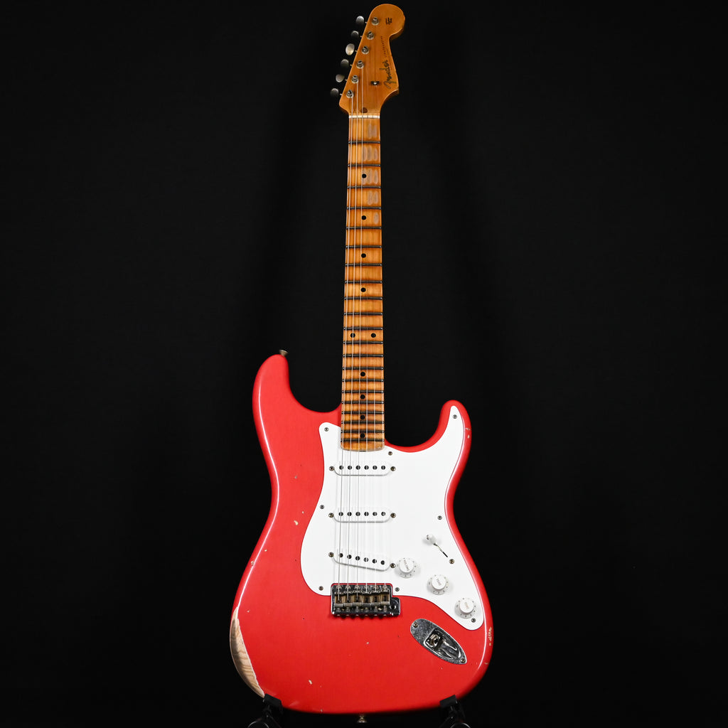 Fender Custom Shop Special Edition 1958 Compound Radius Stratocaster Relic- Aged Fiesta Red (CZ589621)