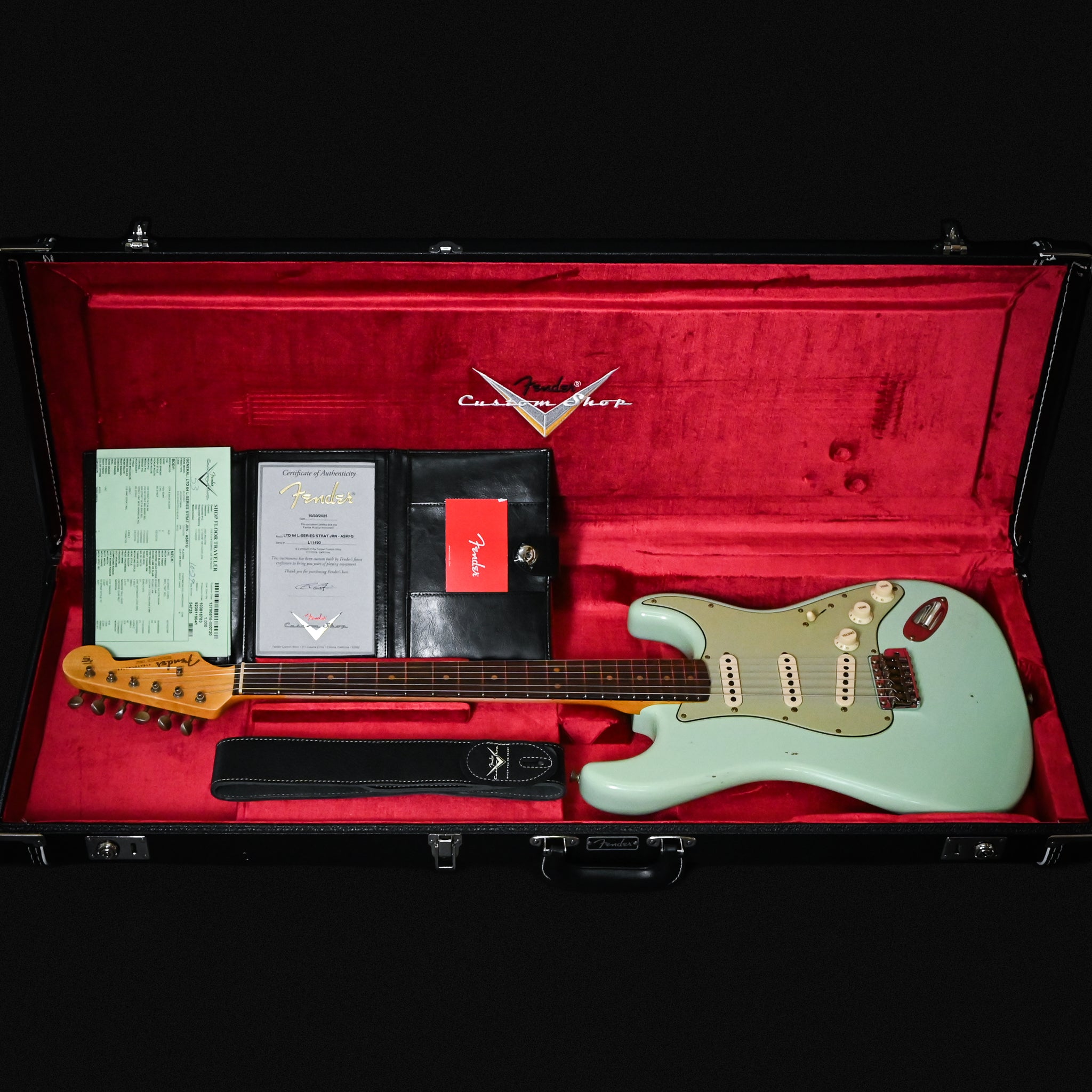 Fender Custom Shop Limited Edition L-Series '64 Stratocaster Journeyman- Aged Surf Green 2025 (L11490)