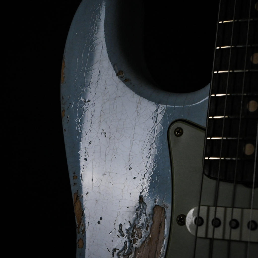 Fender Custom Shop '62 Stratocaster HSS w/ Painted Headcap, Heavy Relic- Sonic Blue 2026 (R134997)