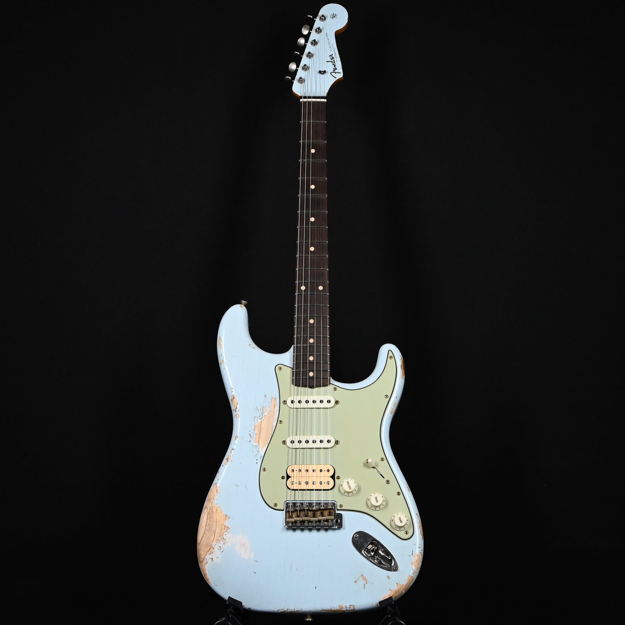 Fender Custom Shop '62 Stratocaster HSS w/ Painted Headcap, Heavy Relic- Sonic Blue 2026 (R134997)