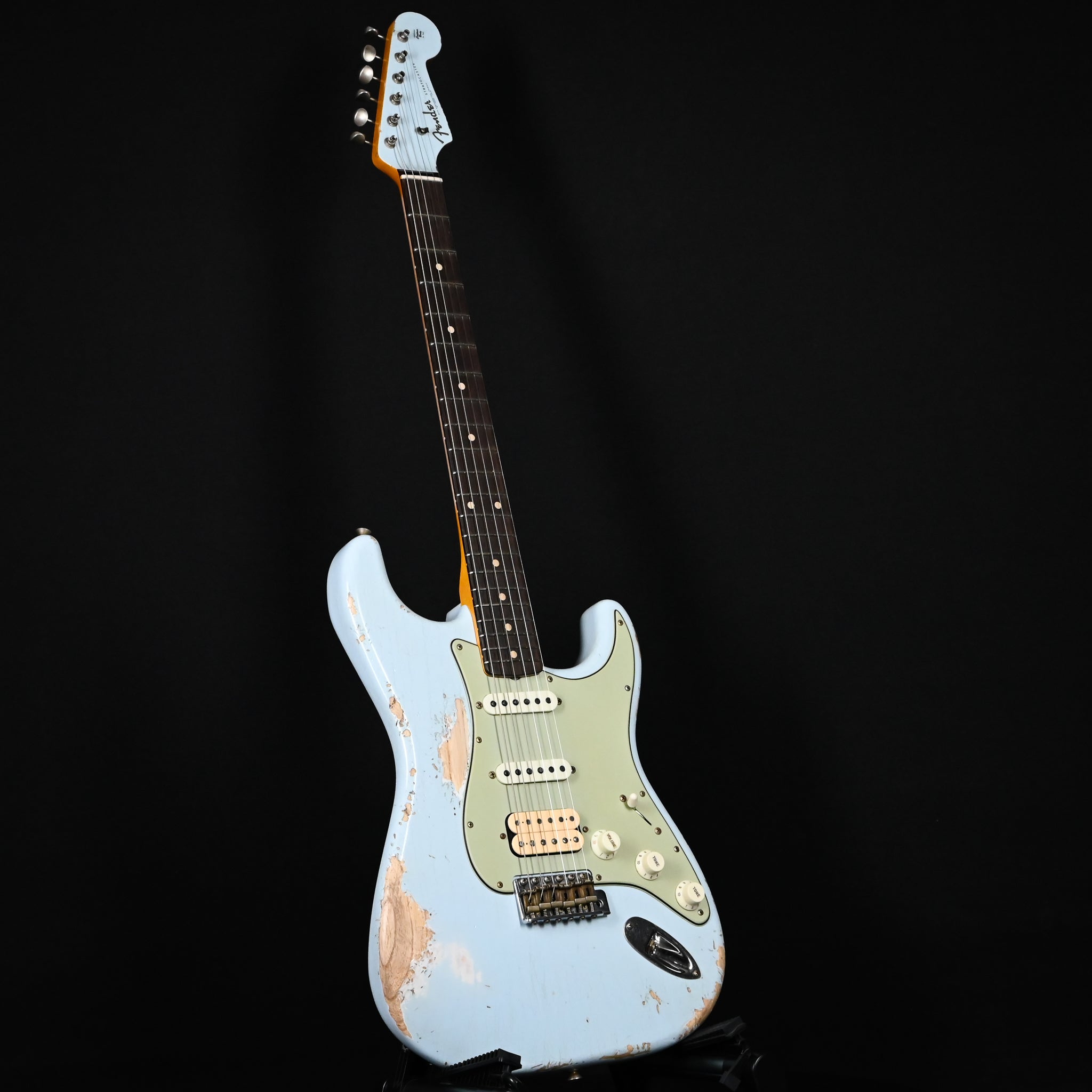 Fender Custom Shop '62 Stratocaster HSS w/ Painted Headcap, Heavy Relic- Sonic Blue 2026 (R134997)