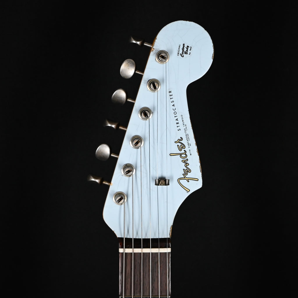 Fender Custom Shop '62 Stratocaster HSS w/ Painted Headcap, Heavy Relic- Sonic Blue 2026 (R134997)