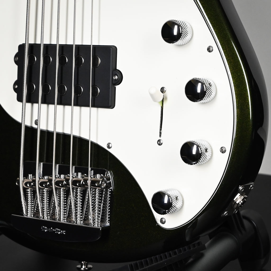 Ernie Ball Music Man StingRay 5 Special H 5-String Bass Guitar- Fallout Green (K07301)