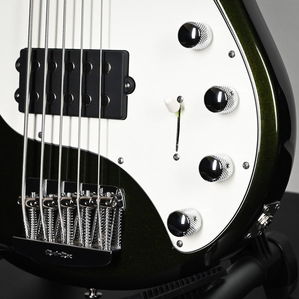 Ernie Ball Music Man StingRay 5 Special H 5-String Bass Guitar- Fallout Green (K07301)