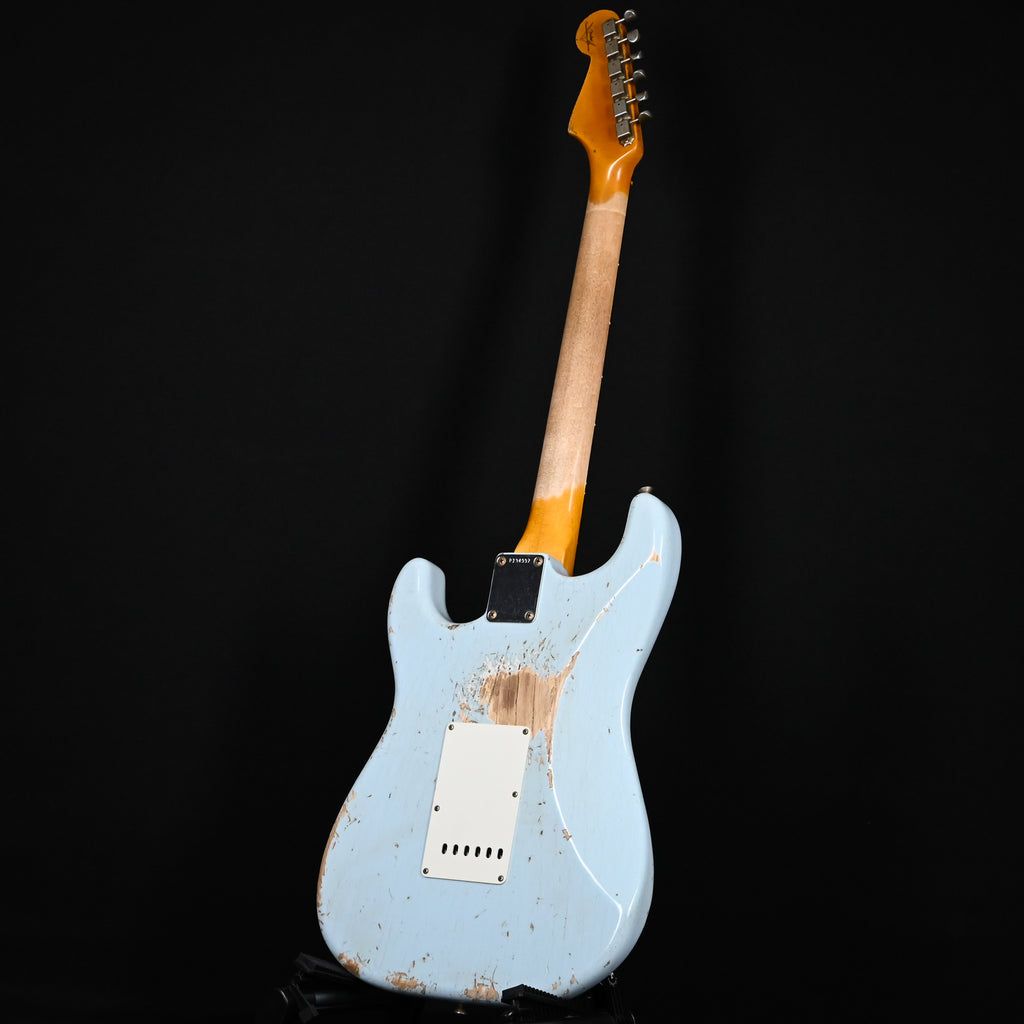 Fender Custom Shop '62 Stratocaster HSS w/ Painted Headcap, Heavy Relic- Sonic Blue 2026 (R134997)