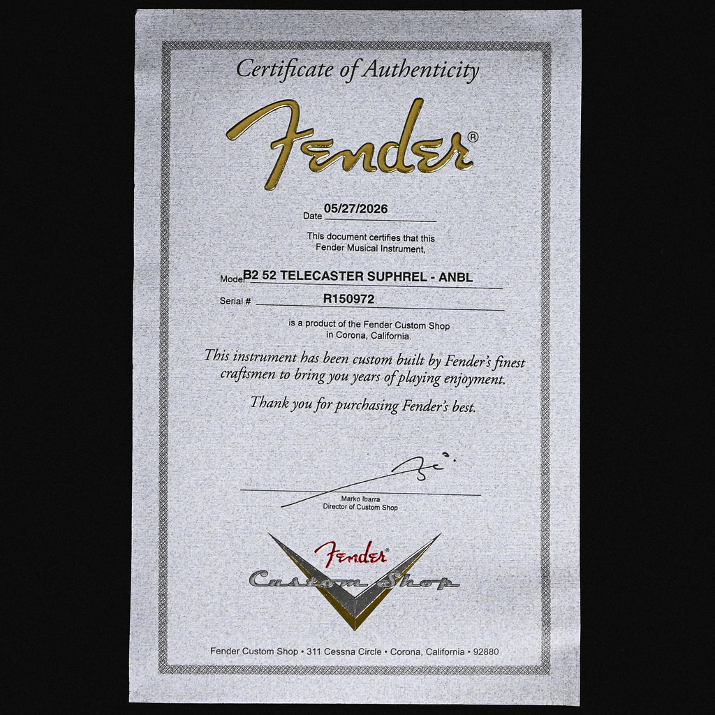 Fender Custom Shop '52 Telecaster Super Heavy Relic- Aged Nocaster Blonde 2026 (R150972)