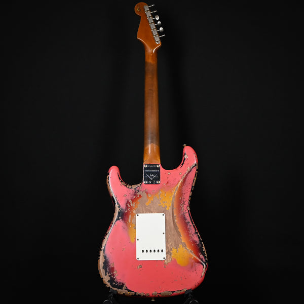 Fender Custom Shop Limited Edition 60/63 Stratocaster Super Heavy Relic- Super Faded Aged Fiesta Red/ 3 Color Sunburst 2025 (CZ585901)