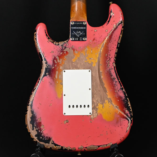 Fender Custom Shop Limited Edition 60/63 Stratocaster Super Heavy Relic- Super Faded Aged Fiesta Red/ 3 Color Sunburst 2025 (CZ585901)