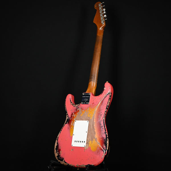 Fender Custom Shop Limited Edition 60/63 Stratocaster Super Heavy Relic- Super Faded Aged Fiesta Red/ 3 Color Sunburst 2025 (CZ585901)