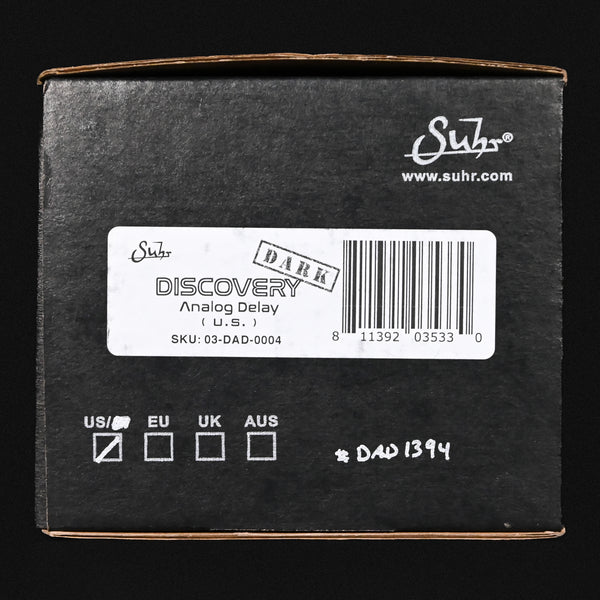 Suhr Dark Discovery Analog Delay Pedal (DAD1394)