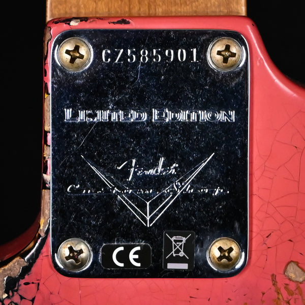 Fender Custom Shop Limited Edition 60/63 Stratocaster Super Heavy Relic- Super Faded Aged Fiesta Red/ 3 Color Sunburst 2025 (CZ585901)