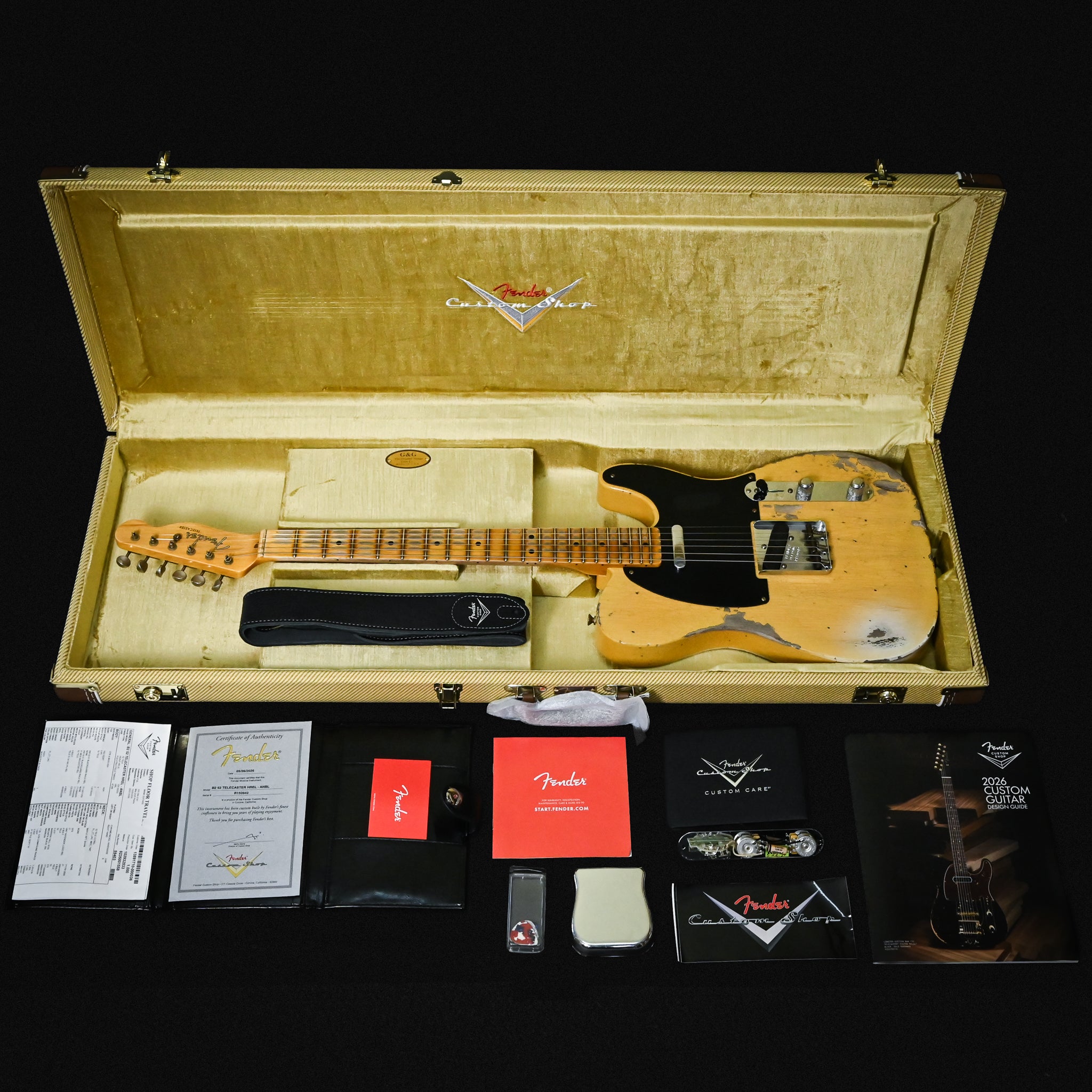 Fender Custom Shop '52 Telecaster Heavy Relic- Aged Nocaster Blonde 2026 (R150942)