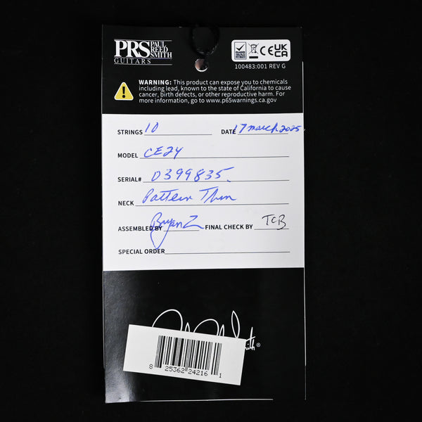 PRS CE 24 w/ Custom Color & 85/15 LT Pickups- Lake Blue 2024 (0399835)
