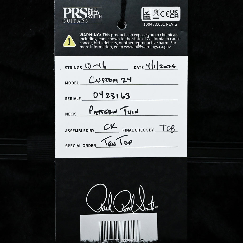 PRS Custom 24 w/ 10-Top & DMO Pickups- Custom Color 2026 (0423163)