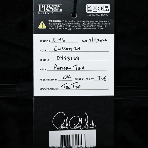 PRS Custom 24 w/ 10-Top & DMO Pickups- Custom Color 2026 (0423163)