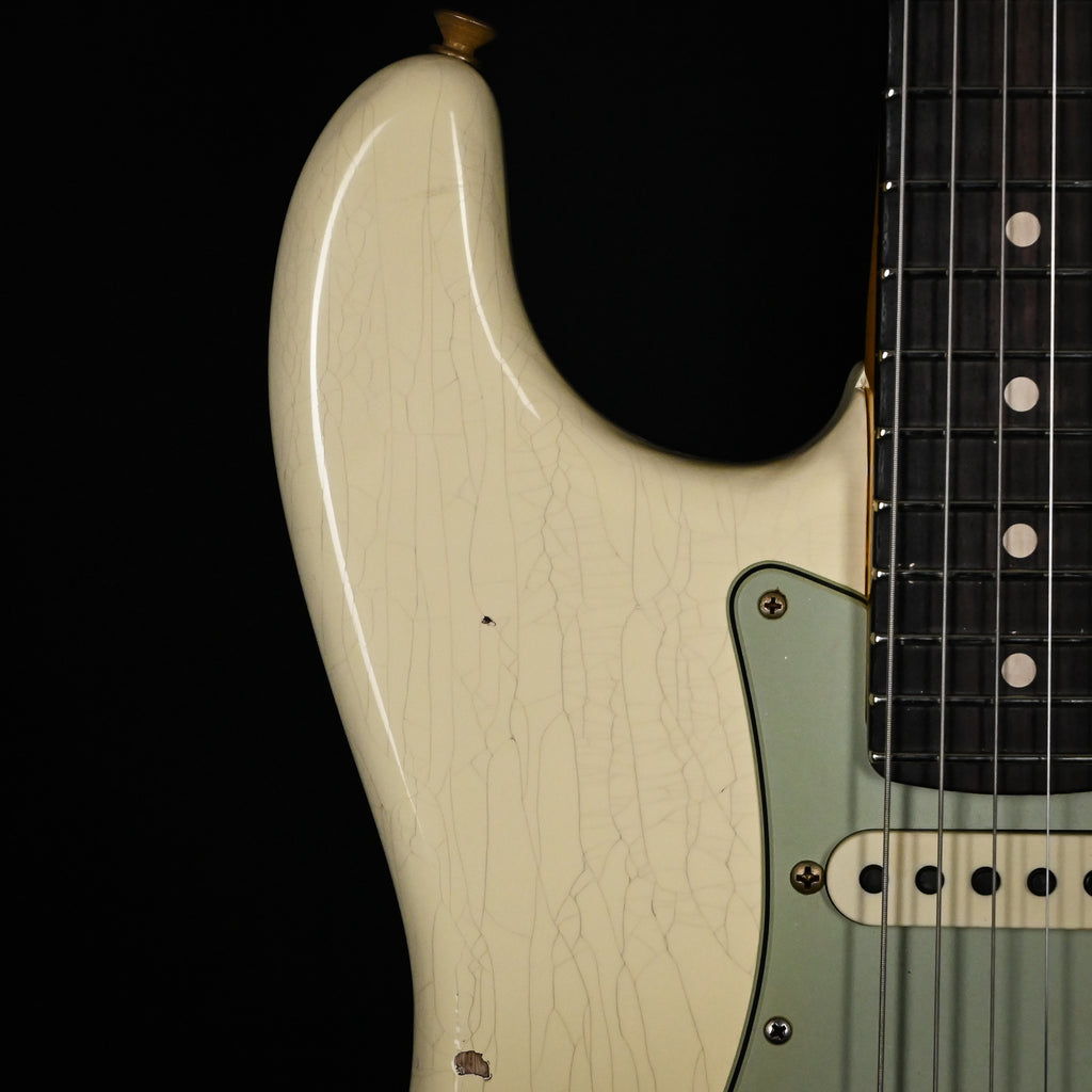 Fender Custom Shop '62 Stratocaster HSS w/ Ash Body, Relic- Vintage White 2026 (R150846)