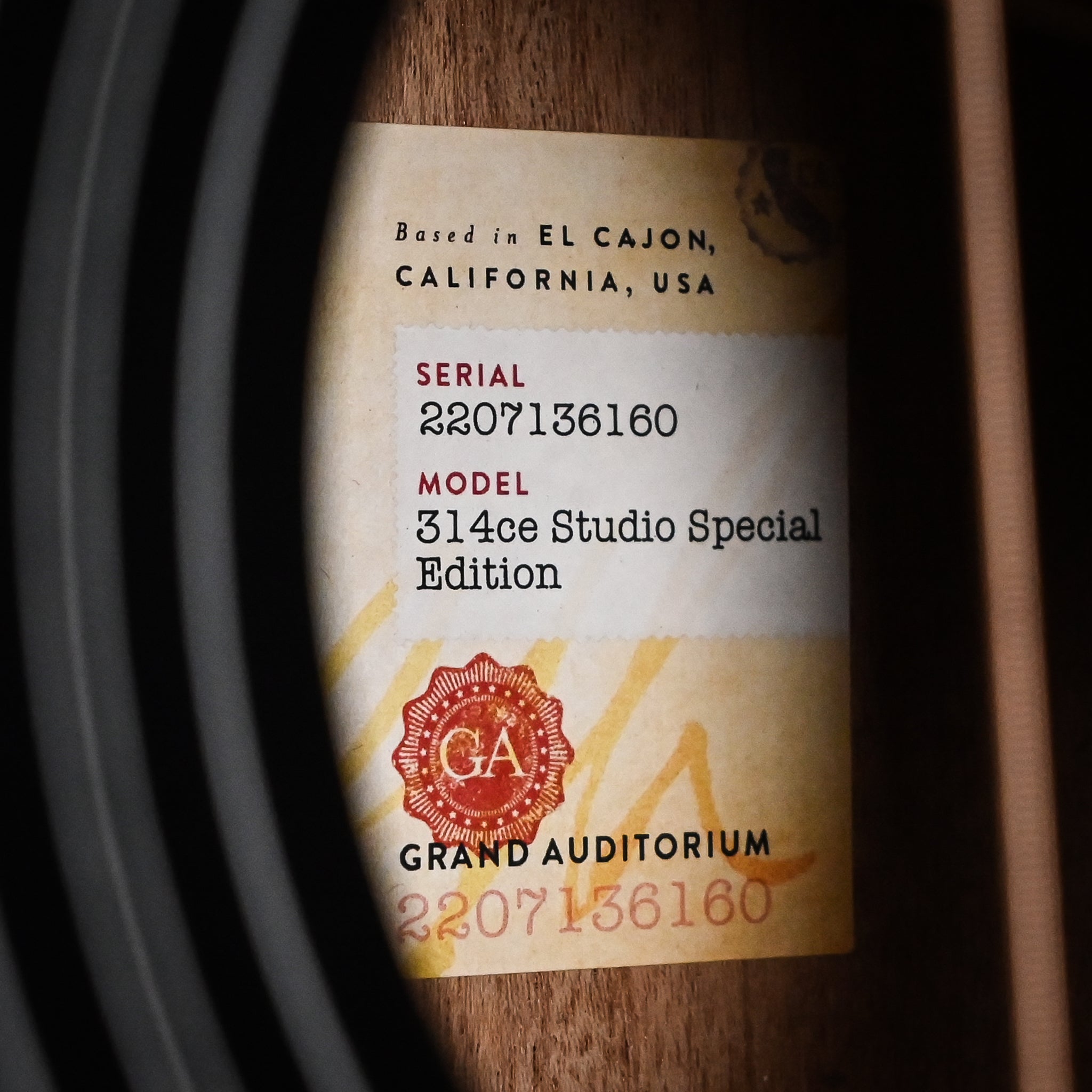 Taylor 314ce Studio Special Edition w/ Torrefied Spruce Top & Sapele Back and Sides Acoustic/ Electric- Blacktop 2026 (2207136760)