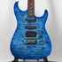 Tom Anderson Custom Drop Top Electric Guitar- Ultraviolet Blue w/ Blue Edge Burst w/ Binding 2025 (11-14-25A)