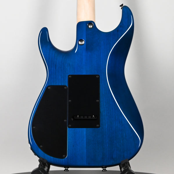 Tom Anderson Custom Drop Top Electric Guitar- Ultraviolet Blue w/ Blue Edge Burst w/ Binding 2025 (11-14-25A)