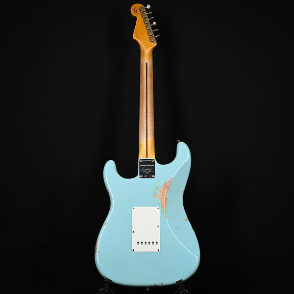 Fender Custom Shop Limited Edition '57 Stratocaster Relic- Faded Aged Daphne Blue 2024 (CZ581433)