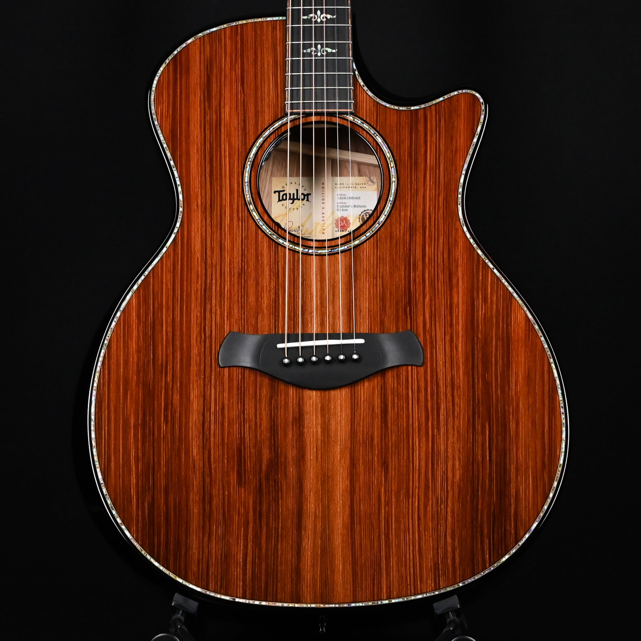 Taylor Next Generation Builder's Edition 914ce w/ Sinker Redwood Top & Honduran Rosewood Back and Sides Acoustic/ Electrics- Natural 2026 (1206166043)