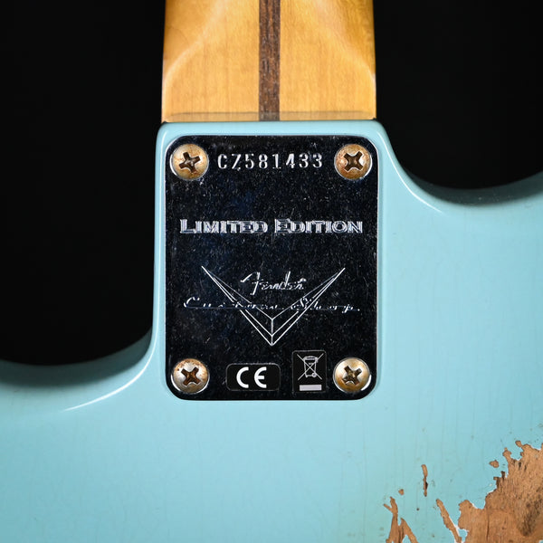 Fender Custom Shop Limited Edition '57 Stratocaster Relic- Faded Aged Daphne Blue 2024 (CZ581433)