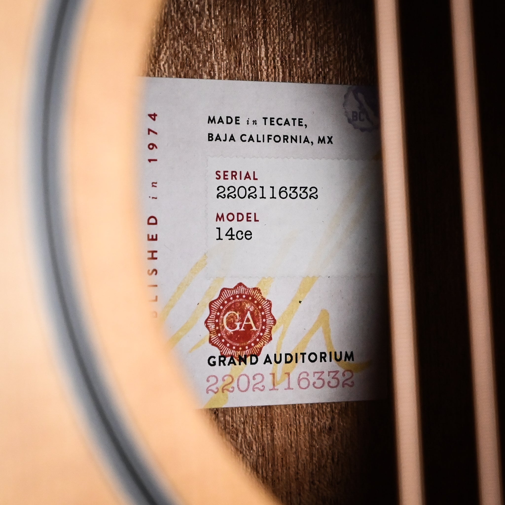 Taylor 14ce w/ Torrefied Spruce Top & Sapele Back and Sides Acoustic/Electric 2026 (2202116332)