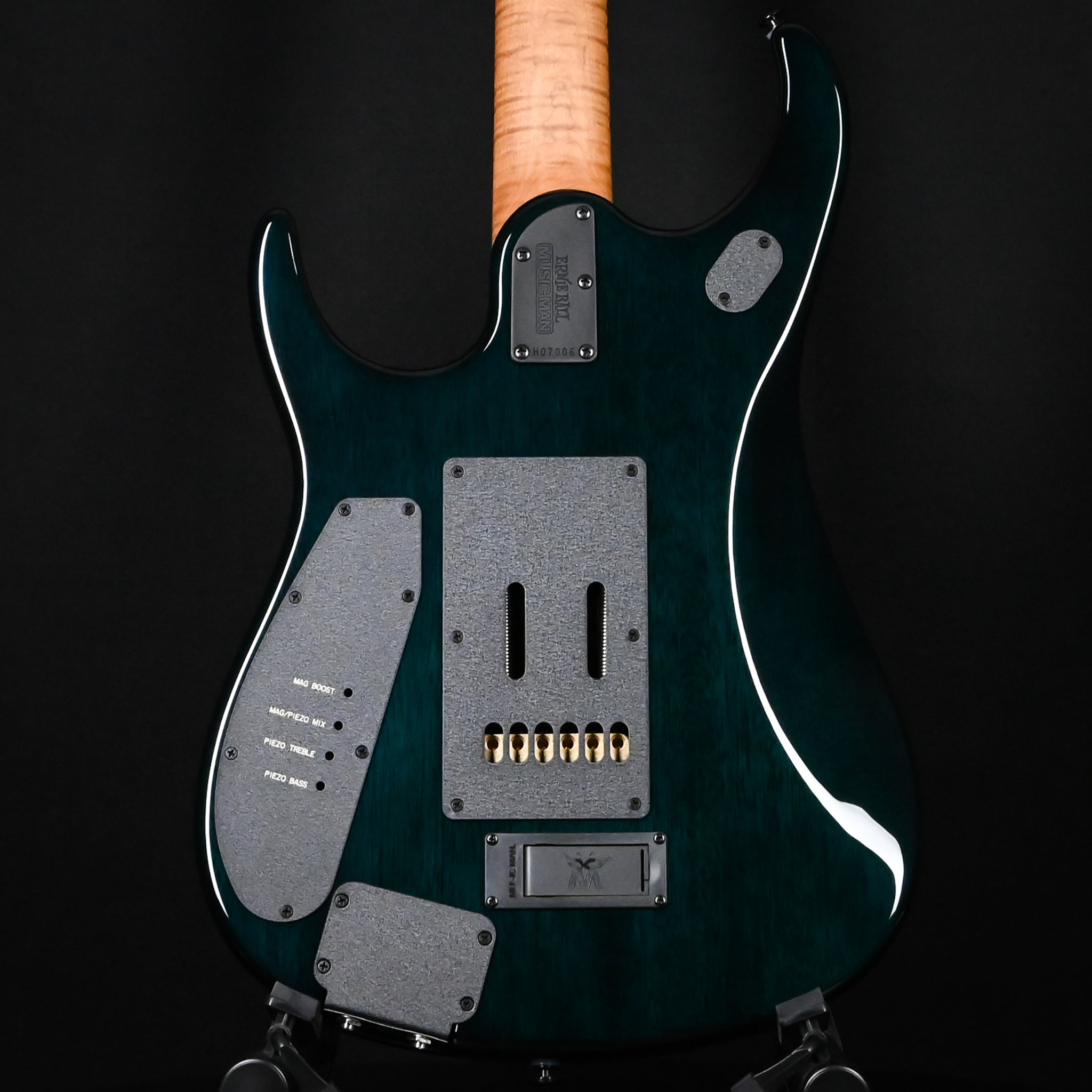 Ernie Ball Music Man JP15 Emerald Glow Roasted/ Figured Maple Neck *Miami Guitar Exclusive* 2025 (H07006)
