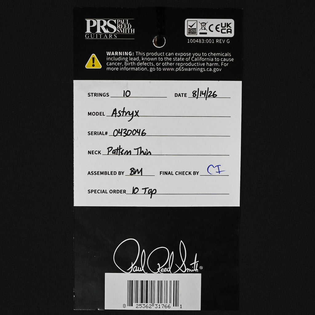PRS Astryx Limited Edition w/ 10-Top Electric Guitar - Ocaso (Sunset) 2026 (0430046)
