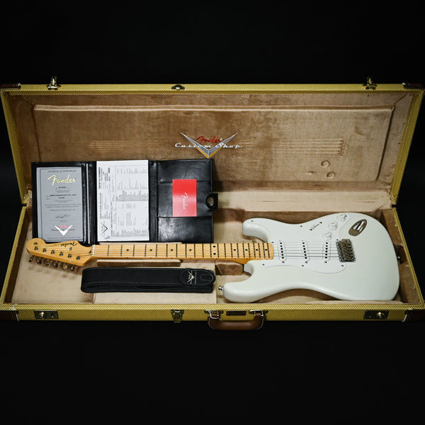 Fender Custom Shop Jimmie Vaughan Stratocaster Deluxe Closet Classic- Aged Olympic White 2025 (R144967)
