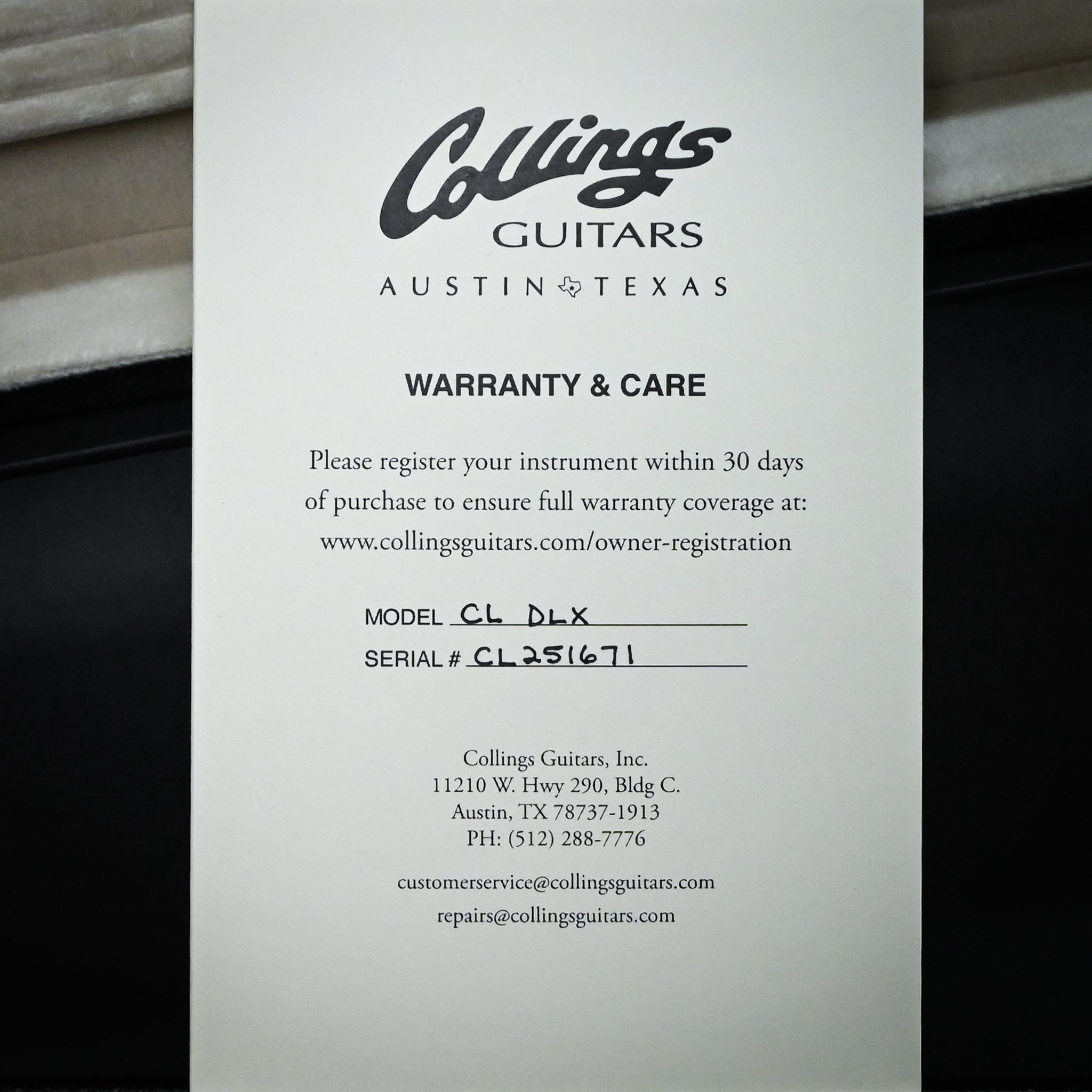 Collings City Limits Deluxe Electric Guitar- Acid Wash Charcoal Burst 2025 (CL251671)