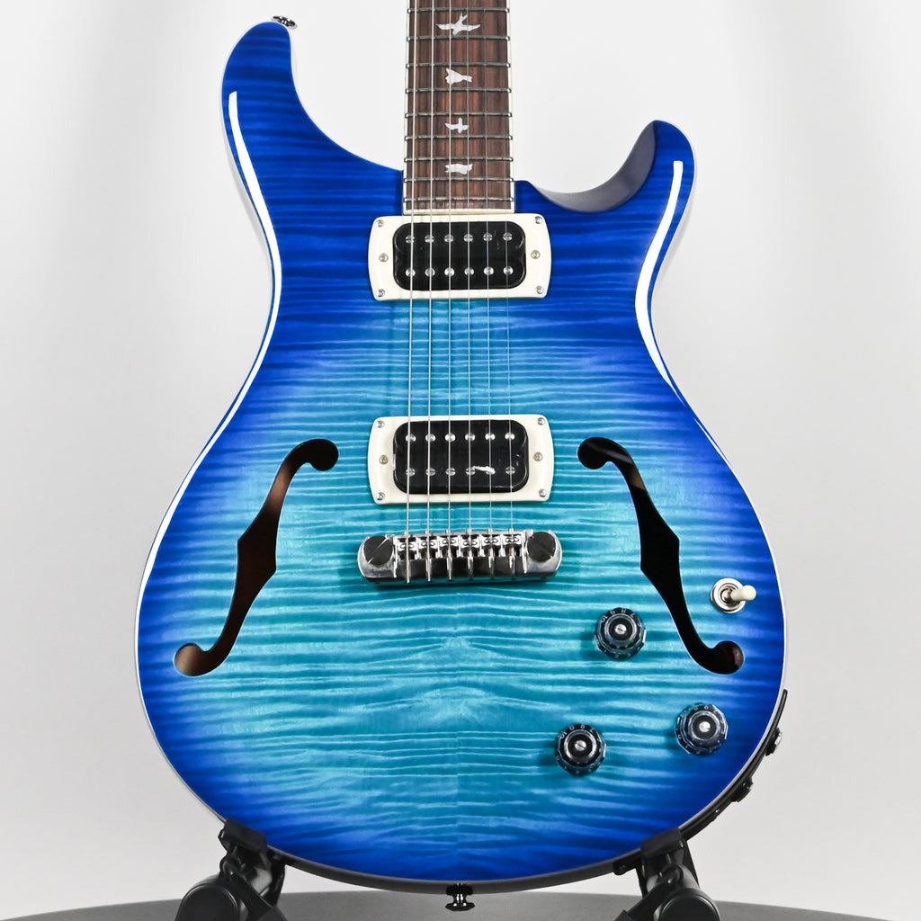 PRS SE Flat Back Hollowbody I Piezo Electric Guitar- Lake Blue 2026 (CTIH088944)