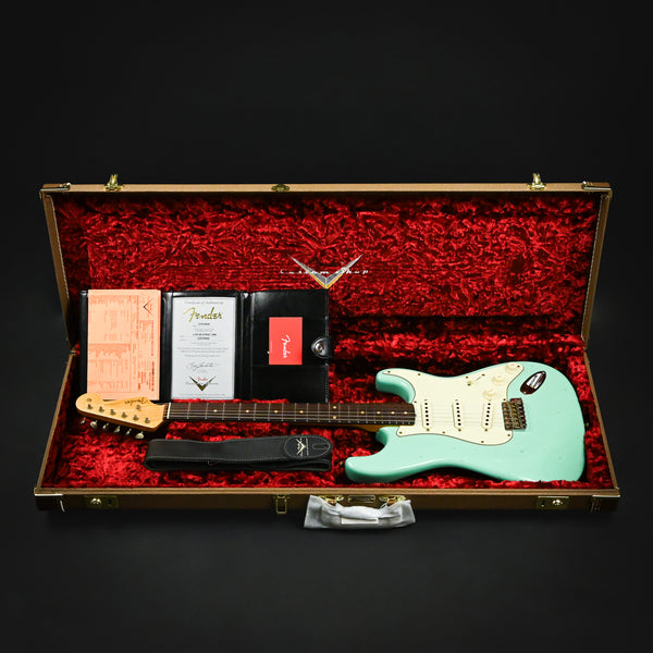 Fender Custom Shop Limited Edition 1959 Stratocaster Journeyman Relic- Super Faded Aged Sea Foam Green (CZ579699)