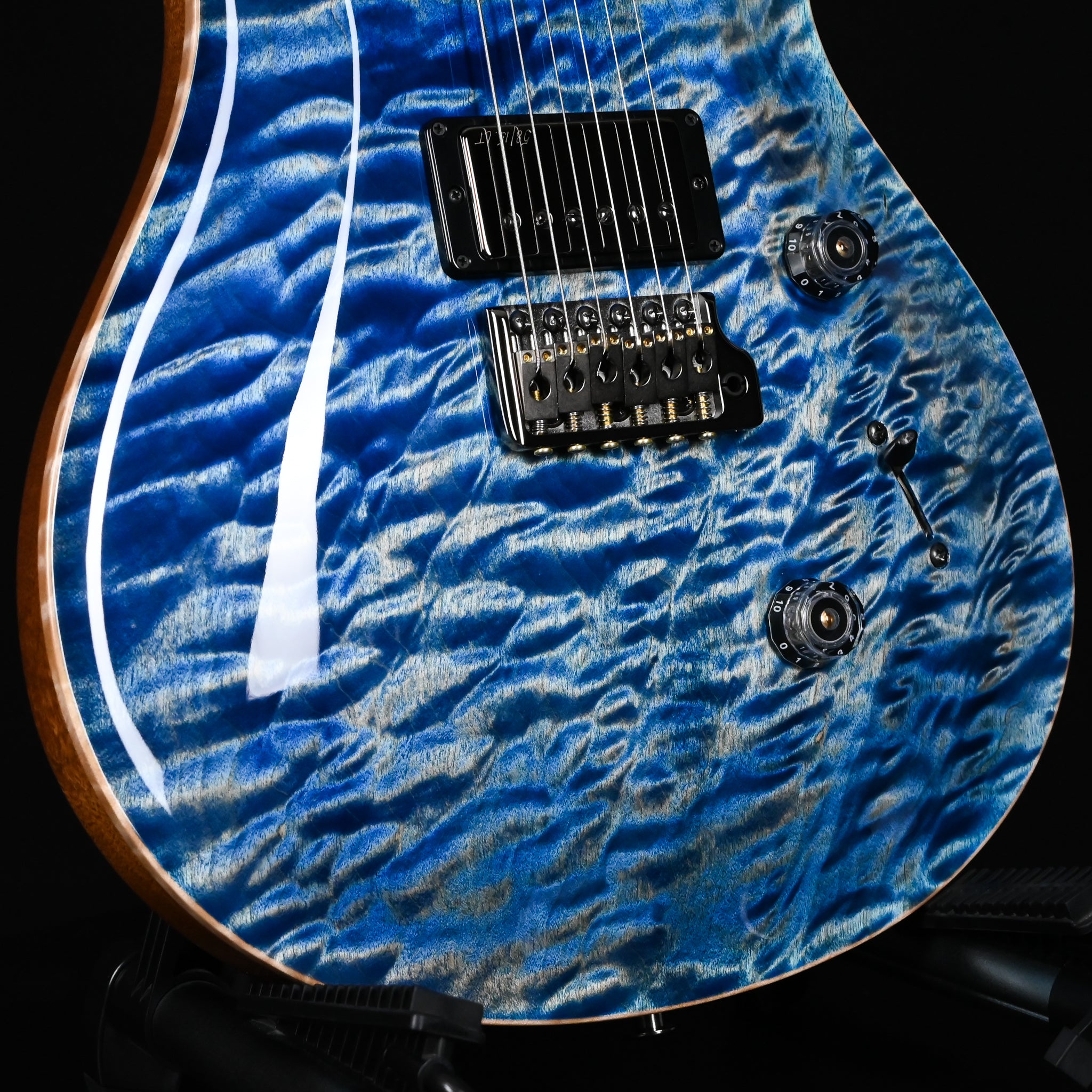 PRS Custom 24 Wood Library w/ 1-Piece Quilt 10-Top, Brazilian Rosewood, & 58/15 LT Pickups- Faded Blue Jean 2026 (0422581)