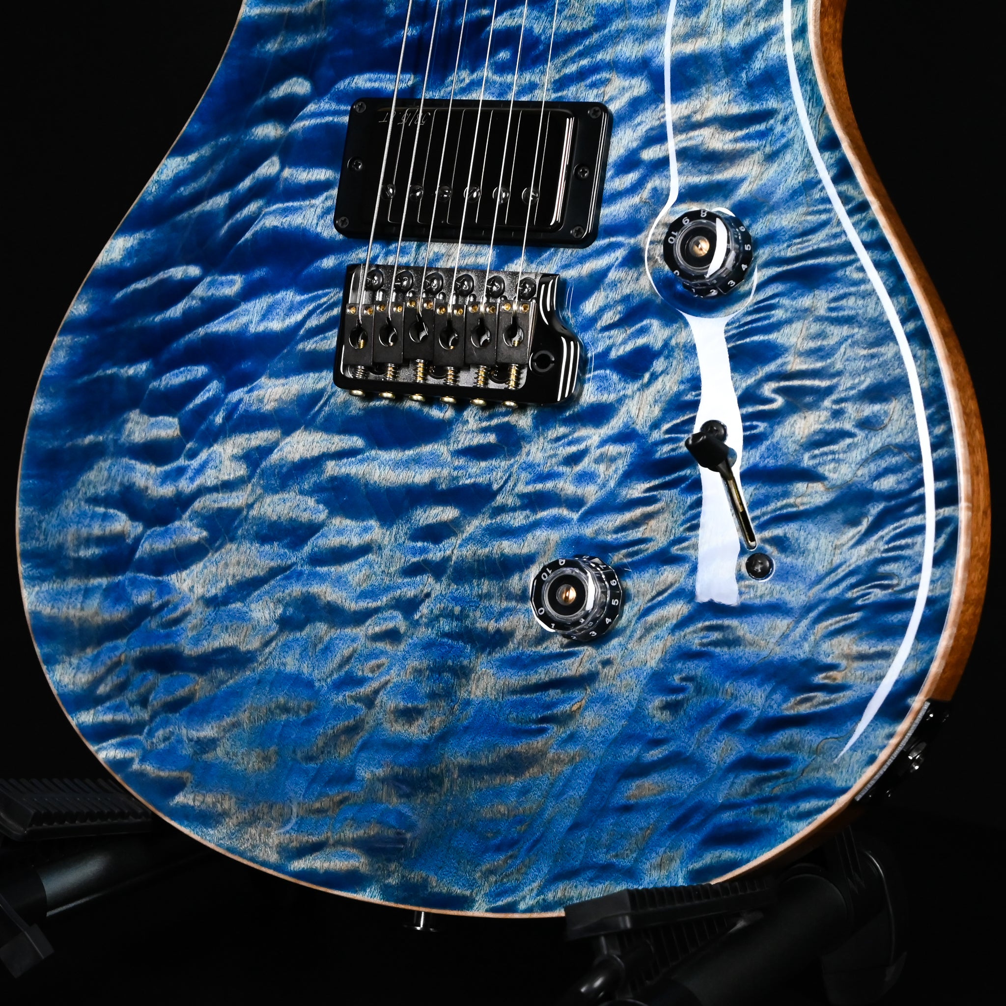 PRS Custom 24 Wood Library w/ 1-Piece Quilt 10-Top, Brazilian Rosewood, & 58/15 LT Pickups- Faded Blue Jean 2026 (0422581)