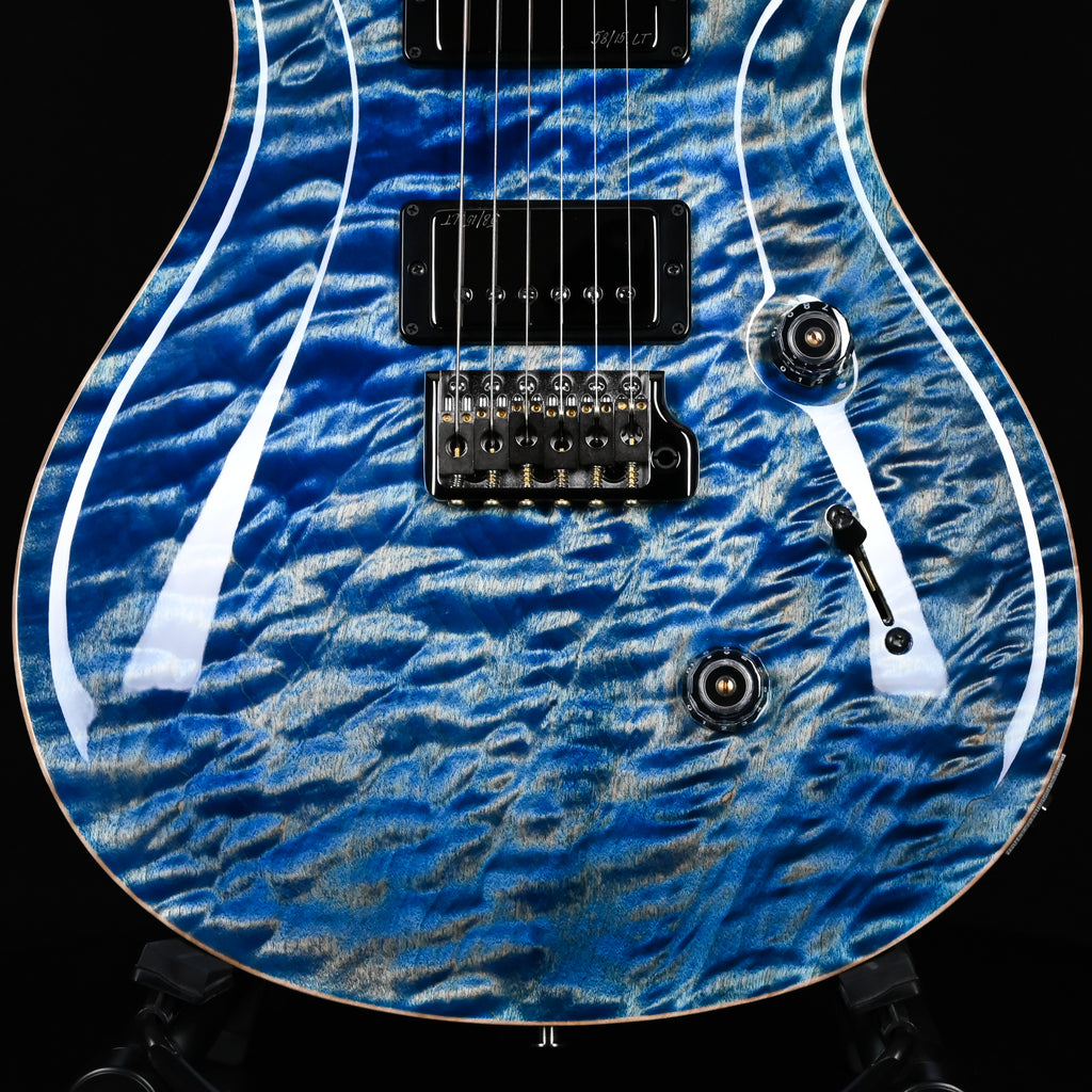 PRS Custom 24 Wood Library w/ 1-Piece Quilt 10-Top, Brazilian Rosewood, & 58/15 LT Pickups- Faded Blue Jean 2026 (0422581)