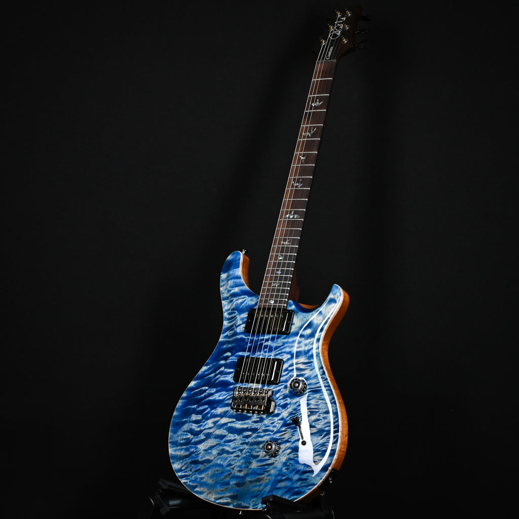PRS Custom 24 Wood Library w/ 1-Piece Quilt 10-Top, Brazilian Rosewood, & 58/15 LT Pickups- Faded Blue Jean 2026 (0422581)