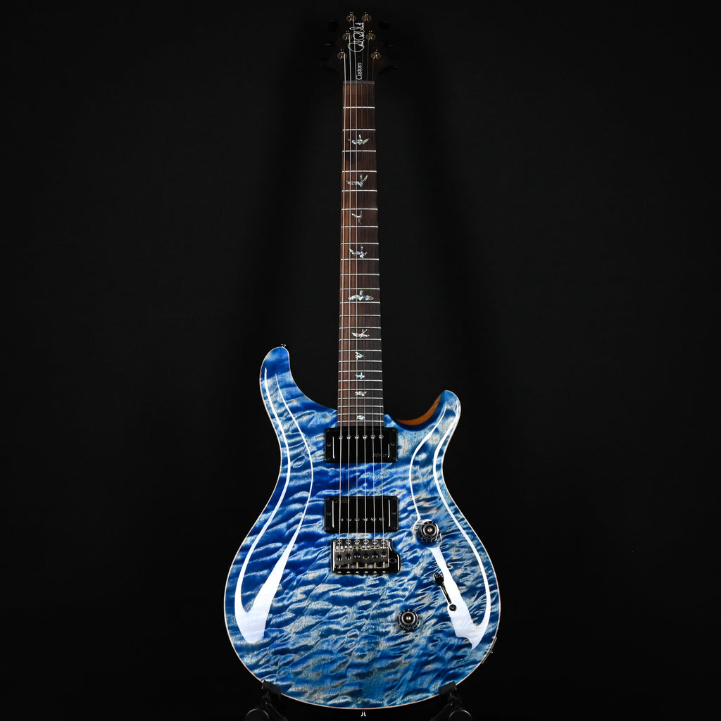 PRS Custom 24 Wood Library w/ 1-Piece Quilt 10-Top, Brazilian Rosewood, & 58/15 LT Pickups- Faded Blue Jean 2026 (0422581)