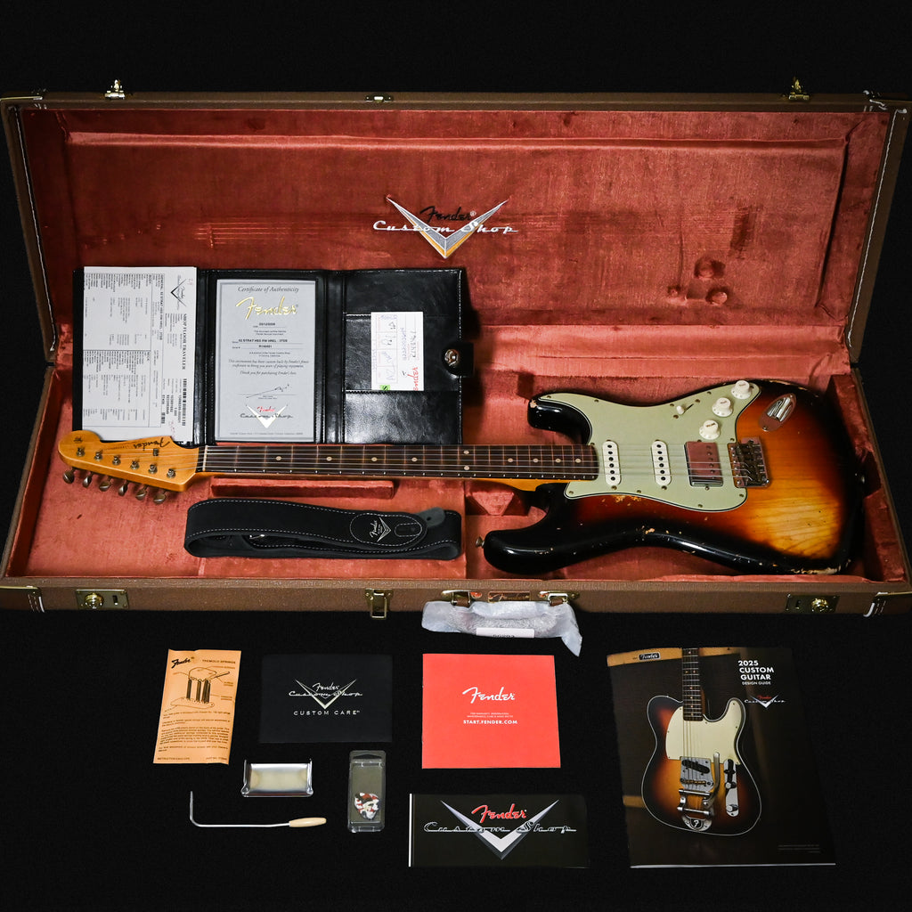 Fender Custom Shop '62 Stratocaster HSS w/ Ash Body, Heavy Relic- 3 Color Sunburst 2026 (R148461)