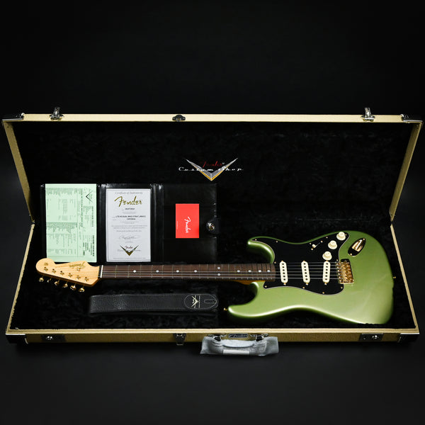 Fender Custom Shop Limited-Edition '65 Dual-Mag Strat Journeyman Relic- Aged Sage Green Metallic (CZ570830)