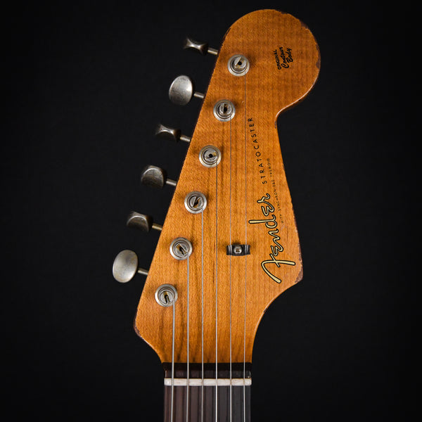 Fender Custom Shop Masterbuilt Kyle McMillin 60/63 Stratocaster Brazilian Rosewood Super Heavy Relic Aged Sonic Blue over 3 Color Sunburst 2023 (R133360)