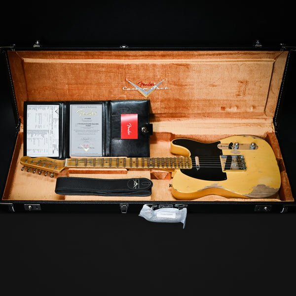 Fender Custom Shop Limited '54 Blackguard Telecaster Heavy Relic- Faded Aged Nocaster Blonde 2024 (R140691)