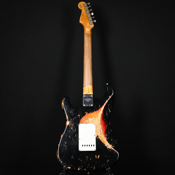 Fender Custom Shop '63 Stratocaster Super Heavy Relic- Super Faded Aged Black/ 3 Color Sunburst 2025 (CZ552215)