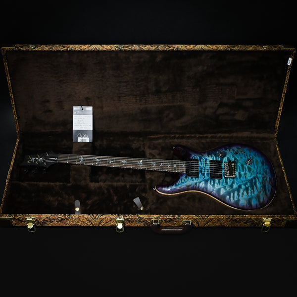 PRS Custom 24 Wood Library w/ 10-Top, Brazilian Rosewood, & DMO Pickups- Aquableux Purple Burst 2025 (0406645)