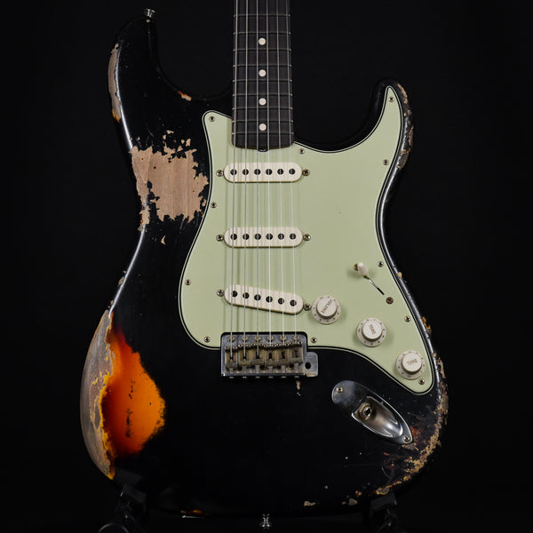 Fender Custom Shop 61 Stratocaster Masterbuilt Kyle McMillin Brazilian Rosewood Aged Black / 3 Color Sunburst 2023 (R130769)