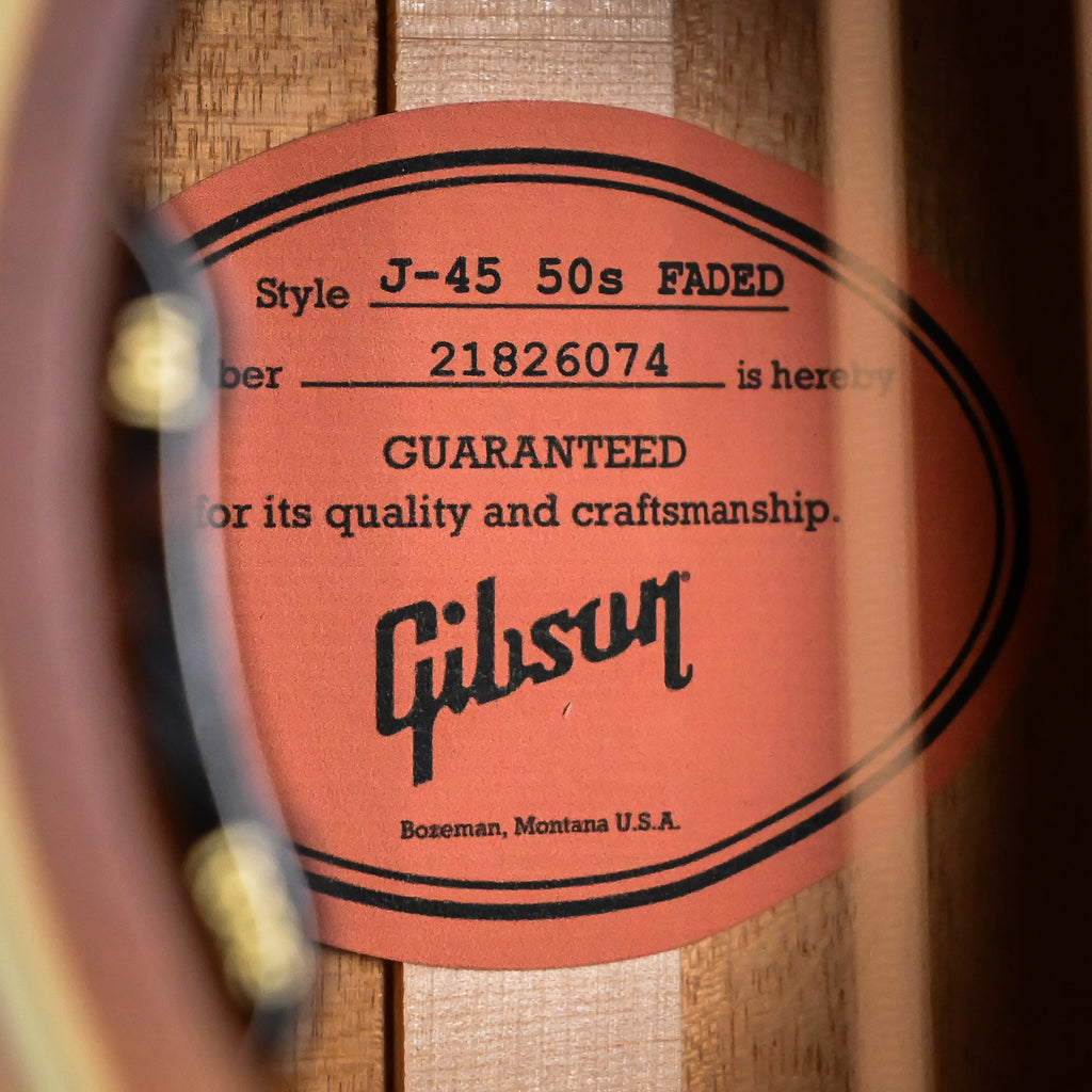 Gibson J-45 50s Faded Acoustic/ Electric Guitar- Faded Sunburst 2026 (21826074)